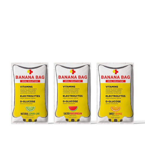 Banana Bag Oral Solution, Pharmacist Hydration Recovery Formula, Electrolyte & Vitamin Powder Pack of 15