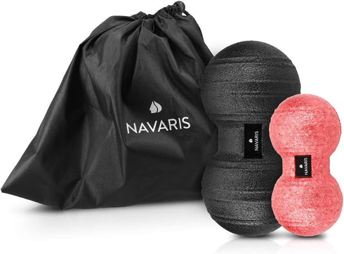Navaris Peanut-Shaped Self-Massage Balls for Muscle Relief