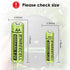 Rechargeable AA Batteries, High Capacity 1.2V Ni-MH Double A Solar Batteries for Outdoor Lights, 12 Pack (AA-1000mAh)