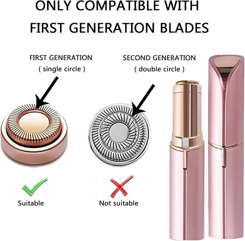 LINMEI Replacement Heads Compatible for Finishing Touch Flawless GEN 1 Hair Remover (18K Gold, 1pcs)