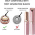 LINMEI Replacement Heads Compatible for Finishing Touch Flawless GEN 1 Hair Remover (18K Gold, 1pcs)