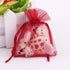 Wuligirl 100pcs Sheer Organza Bag 4X6 with Drawstring - Jewelry Pouches for Party Wedding Favors