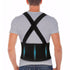 Work Back Brace for Men & Women, Adjustable Lower Back Support Belt with Suspenders for Pain Relief (Black, XX-Large)