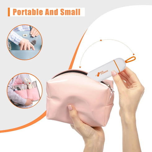 Portable Travel Pill Box, Slim Flat 2 PCS Waterproof Medication Case with 3 Compartments for Young Men Vitamins