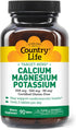 Country Life Calcium-Magnesium-Potassium, 90 Tablets