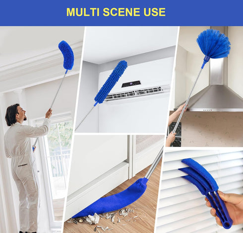 Dusters for Cleaning, Newliton Microfiber Ceiling Fan Cobweb Duster with Extension Pole