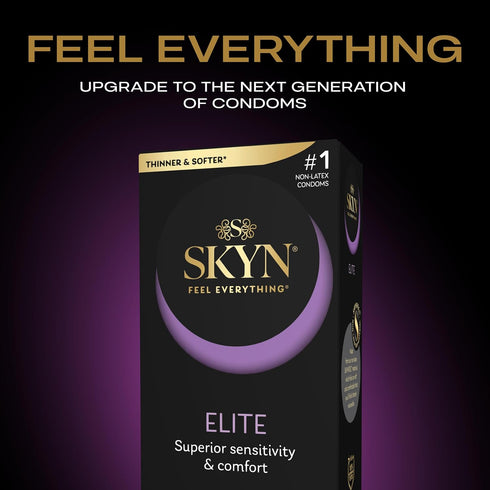 SKYN 36 Count 10 Count Elite Ultra-Thin Condoms and Cocktail Club Flavored Condoms
