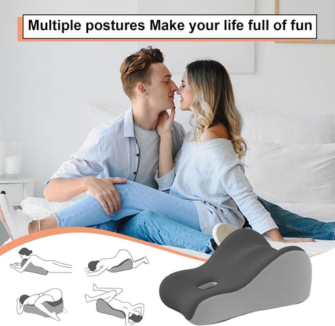 kaobbfacai Intimacy Support Wedge Pillow for Couples, Memory Foam Positioning Cushion for Back, Neck & Waist Pain