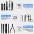 Manicure Pedicure Kit Nail Clippers Set, 18 in 1 High Precision Stainless Steel Cutter for Men & Women