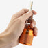 Keychain Pill Organizer, Waterproof Aluminum Container for Outdoor Travel Camping, Size: 1.6 x 1.6 x 2 in (Orange)