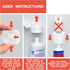 Pack 3 Chrome Cherry SqueezMe Self-Closing Toothpaste Caps, Silicone Lid for Kids & Adults, No Mess Toothpaste