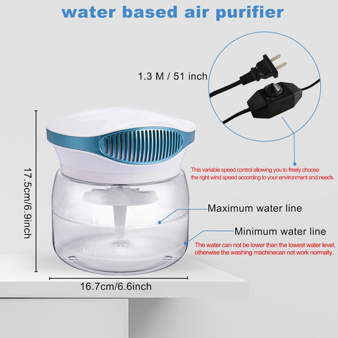 HimAoto Water Air Purifiers for Home, Air Washer Aroma Diffuser, Rainbow Air Purifier, Air Washer Humidifier, Essential