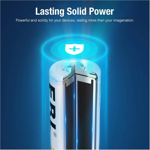 EBL AA 2800mAh High Performance Ni-MH Rechargeable Batteries, 4 Pack