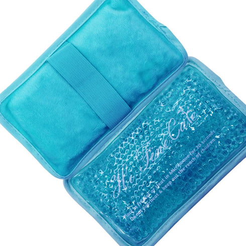 Gel Beads Ice Pack, Reusable Hot Cold Pack for Injury, Pain Relief for Knee, Shoulder, Foot, Ankle, 3PCS/Blue