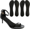 2 Pairs Gel High Heels Sandals Cushion Insoles, Non-slip Invisible Inserts for Flats, 3/4 Length Pads, Black