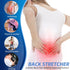 Back Stretcher for Lower Back Pain Relief, 3 Level Adjustable Lumbar Cracker Board, Spine Decompression