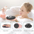 INNERNEED Food-grade Soft Silicone Body Scrubber Shower Brush, Gentle Exfoliating and Lather Well (Black+Gray)
