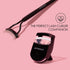 JAPONESQUE Velvet Touch Lash Separator - Eyelash Comb Tool, Remove Mascara Clumps, Arc Lash Brush (Black)