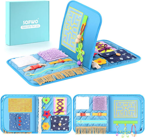SOFWO Fidget Blanket for Adults with Dementia,Alzheimers Dementia Activities Products for Elderly and