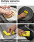 Heavy Duty Cellulose Kitchen Sponges, Tough Mess Cleaning without Scratching, Pop Up Eco Sponges DIY Orange (6 Pack)