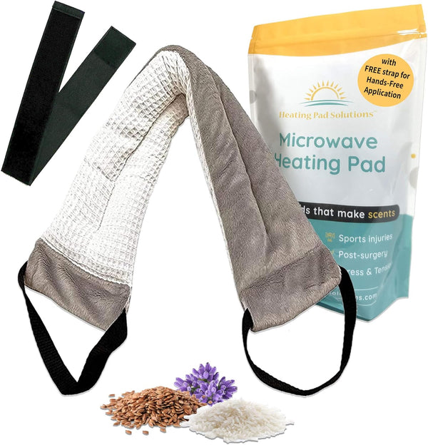 Versatile Microwavable Heating Pads for Neck, Back, Shoulder Pain Relief - Microwave Heating Pad for Cramps and Muscle