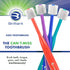 Brilliant Oral Care Kids Toothbrush with Soft Bristles and Round Head, for a Child Approved, Easy to Use All-Around Clean Mouth, Ages 5-9 Years, Royal Purple Teal, 3 Pack