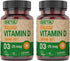 DEVA Vegan Vitamin D3 Supplement - 1000 IU Cholecalciferol, Lichen Plant Derived - Once-Per-Day Tablet, 90 Small