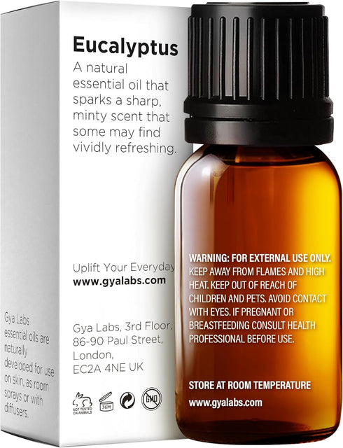 Gya Labs Eucalyptus Essential Oil for Diffuser, 0.34 Fl Oz, 100% Pure Natural Oil for Aromatherapy