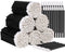 Teenitor 600 Pcs Disposable Lip Wands, Lip Applicators, Lint Free Makeup Brushes for Beauty Tool Black