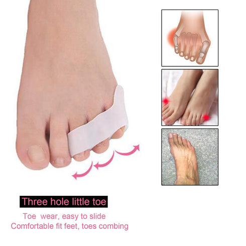 10Pcs Toe Separators, Triple Gel Corrector for Overlapping Toes, Pinky Toes Corrector