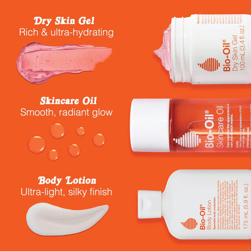Bio-Oil Dry Skin Gel, Fast Absorbing Face and Body Moisturizer with Vitamin B3, 1.7 oz, Non-Comedogenic