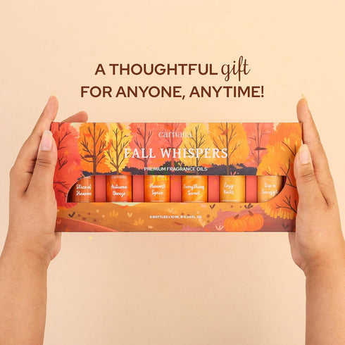 Set Pack 6 Cozy, Carnatia Fall Whispers Aroma Oil - of | Nostalgic Scents for Diffusers | Embrace Autumns Warmth