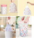 4 Gallon Trash Bags, Drawstring Small Trash Bags 1.1mil Thick for Bathroom, Kitchen, Bedroom, Office (White-Pink, 75
