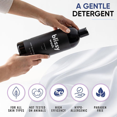 Plant Based Natural Laundry Detergent - Wool, Silk & Cashmere Detergent for Washing Machine - Naturally Scented