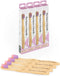 4 Pack Soft Bamboo Unicorn Toothbrush for Kids, Eco-Friendly, Soft Bristle for Sensitive Gums