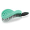 NuWay 4HAIR Double Curved Detangling Brush, U.S. Patented, Hair Dryer Safe, Mint Green