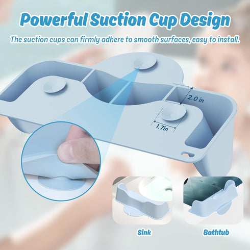 Silicone Portable Hair Wash Station for Kids, Hair Washing Basin with Rinse Cup for Children, Toddlers and Teens on