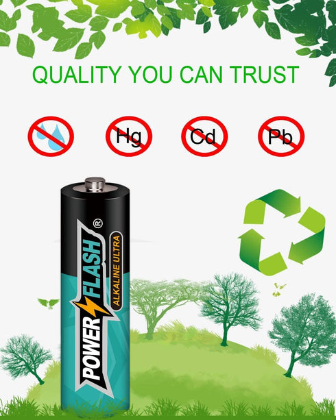 AA Batteries - 24 Industrial Pack - Ultra Long Lasting All Purpose Double A Alkaline Battery (24 Count)