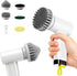Saertiloki 3000mAh Cordless Electric Spin Scrubber, 20W High-Torque IPX7 Waterproof Cleaning Brush with