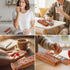 OYTKWU 7 Wooden Day Pill Organizer, Daily Once-a-Day Pill Box, Portable Travel Pill Case with Medium Compartments