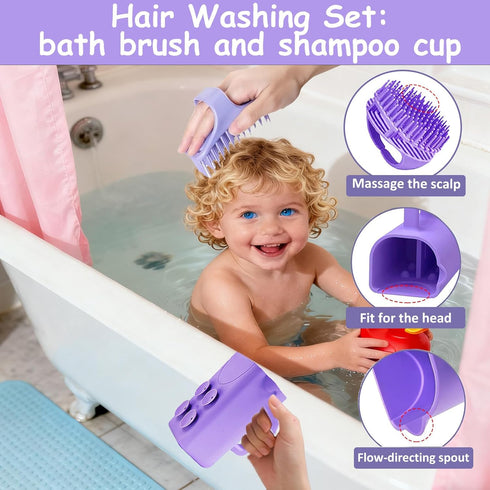 Set,Silicone Portable Hair Washing Station Hair Washing Station for Kids,Children,Toddler,Sink or Bathtub Shampoo