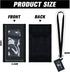 2 Pack Blood Glucose Meter Case with Lanyard Compatible with Dexcom G7 Glucose Monitor Pouch with Viewing Window for Diabetic Accessories Supplies (Black)