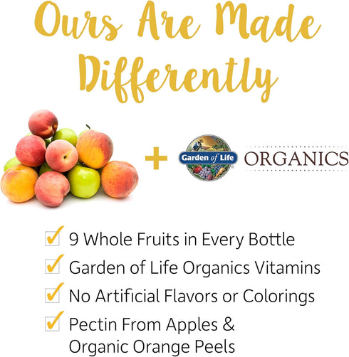 Gummy B12, D3 120 Gummies Garden of Life Organics Women's Vitamins - Berry - Certified Organic, Non-GMO, Vegan, Kosher