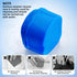 Denture Cup Dental Retainer Case - Dark Blue Cleaning Holder with Strainer Basket for Mouthguard Storage