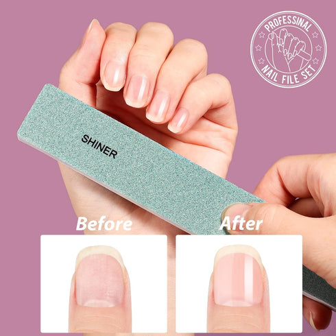 Teenitor Nail Files and Buffer Kit - Professional Manicure Tools, Nail Care File Buffer Tool