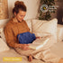 Qomfor 2L Hot Water Bottle - with Soft Premium Fleece Cover - Lake Blue, - Heating Pad for Menstrual Cramps and Period