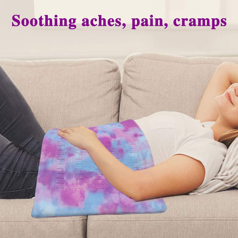 ZXU 12 24 Pink Heating Pad XL King Size - Extra Large x Heating Pad for Back Pain and Cramps Relief- Ultra-Soft Heated