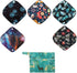 5 XS Panty Liners and 1 Wet Bag, Reusable Washable Cloth Menstrual Pads (Deers, XS Panty Liners)