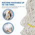 KULED Heavy Duty Industrial Mop | Commercial Mop with Long Handle | Cotton Mop with 2 Mop Heads for Floor Cleaning