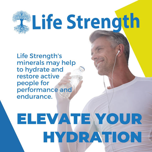 Life Strength Magnesium Potassium Supplements, 90 Capsules for Vascular Health & Leg Cramps